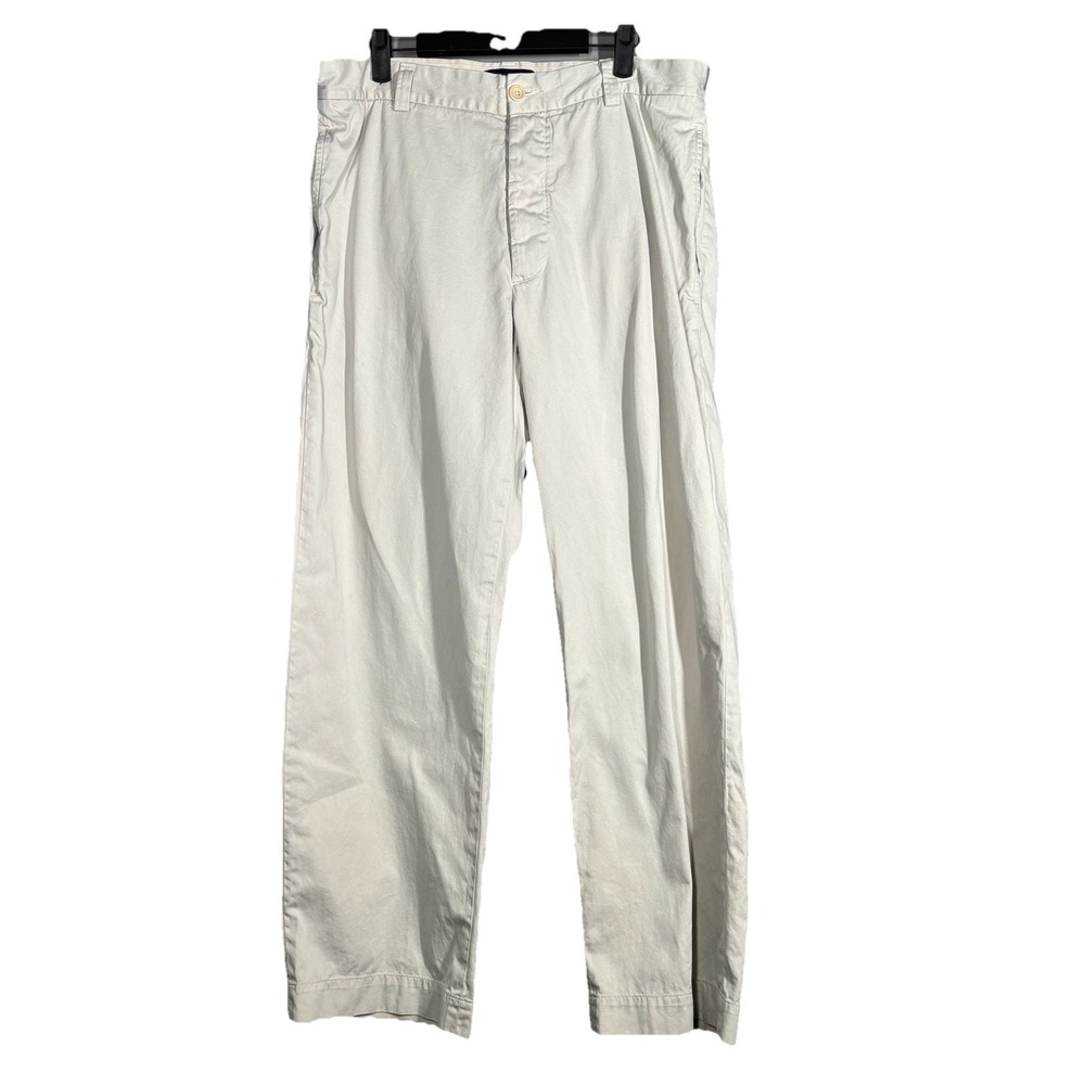 Banana Republic Pants Mens 35 x 30 Relaxed Fit Dawson Khaki Chino 100% Cotton